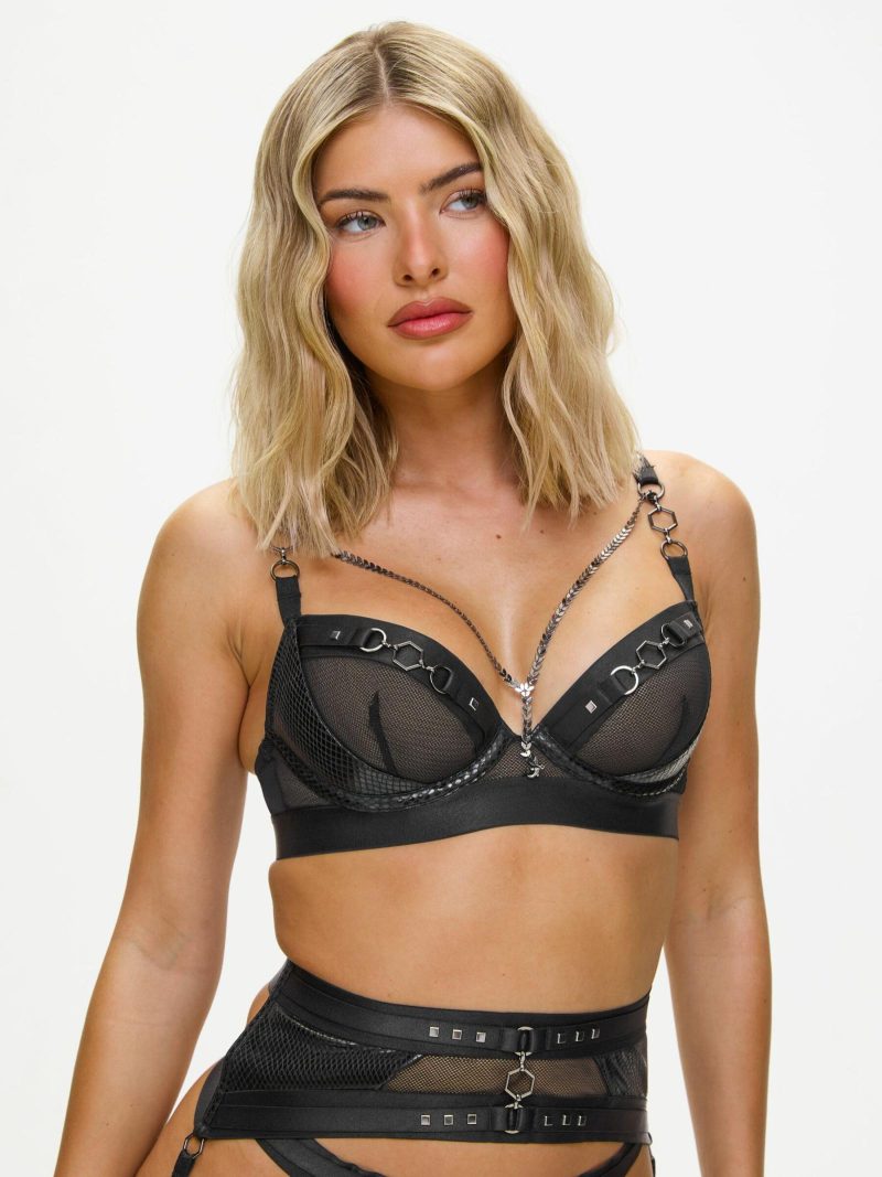 Troublemaker Non Padded Plunge Bra Black | Bras Bras Black