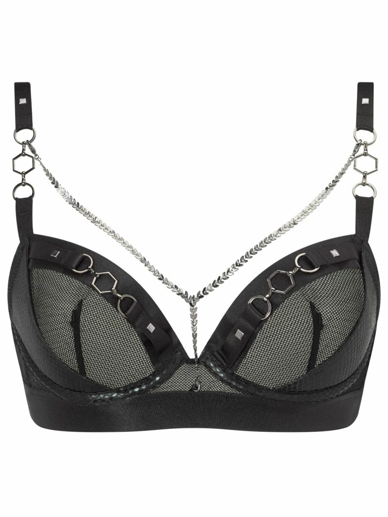 Troublemaker Non Padded Plunge Bra Black | Bras Bras Black