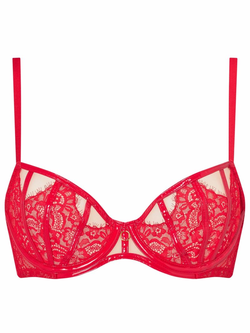 Undeniable Non Padded Balcony Bra Red | Bras Bras Bras