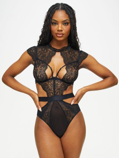 Zalia Body Black | See Through Lingerie Bodies Black