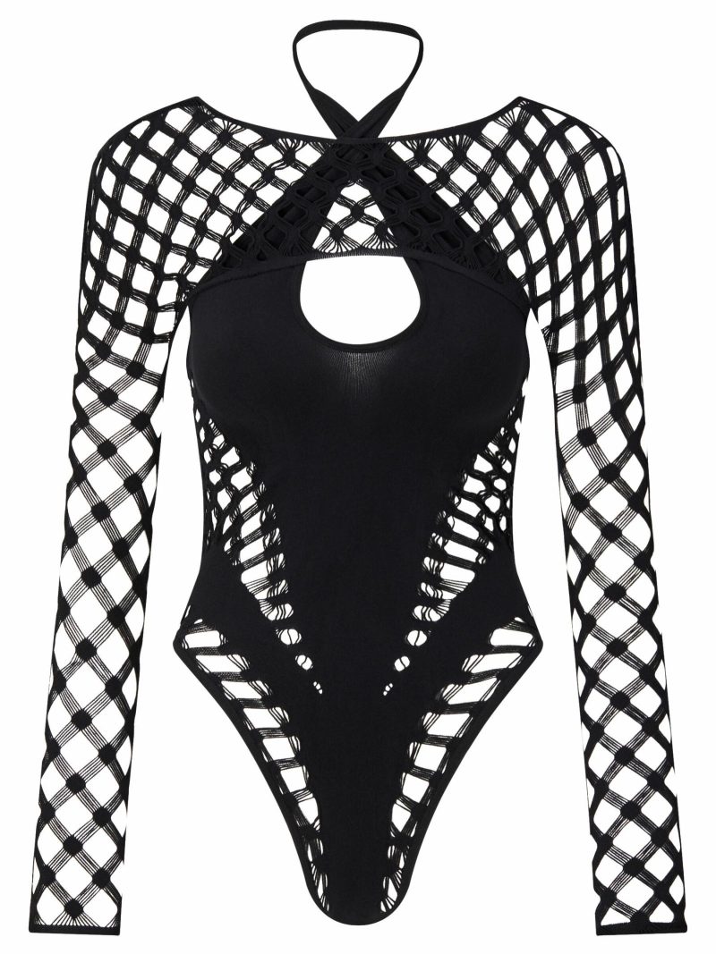 Aspen Body Black | See Through Lingerie Bodies Black