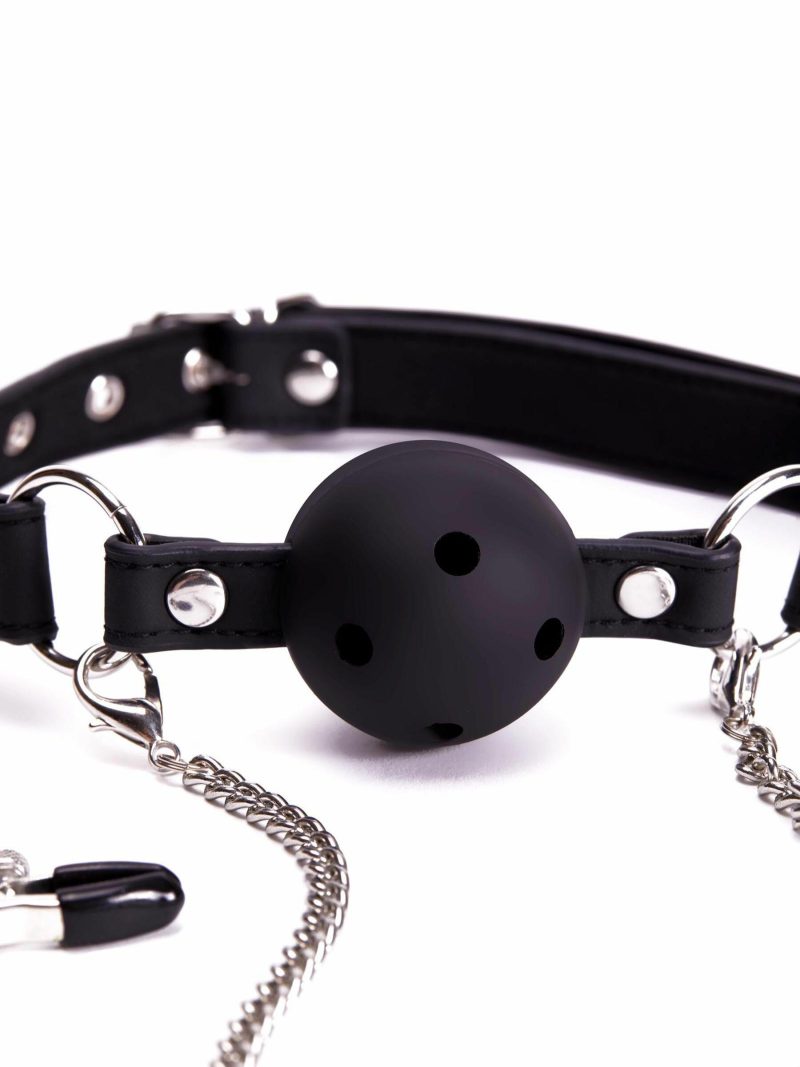 Ball Gag & Nipple Clamps | Blindfolds, Masks & Gags Blindfolds, Masks & Gags Blindfolds, Masks & Gags