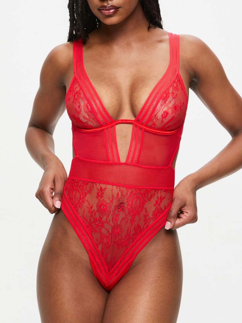 The Eternal Body Red | See Through Lingerie Bodies Red