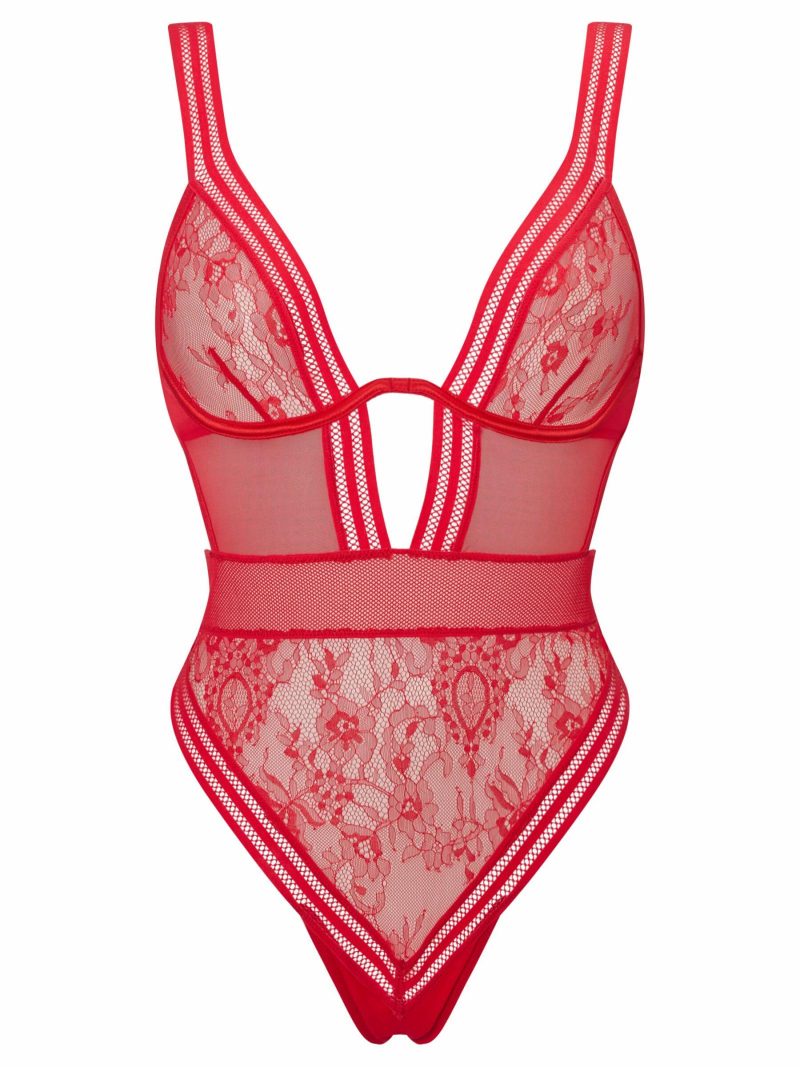 The Eternal Body Red | See Through Lingerie Bodies Red