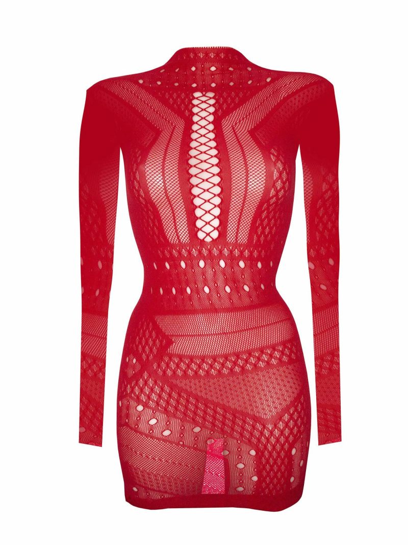 Jewelled Janelle Dress Red | Sexy Dresses Erotic Red