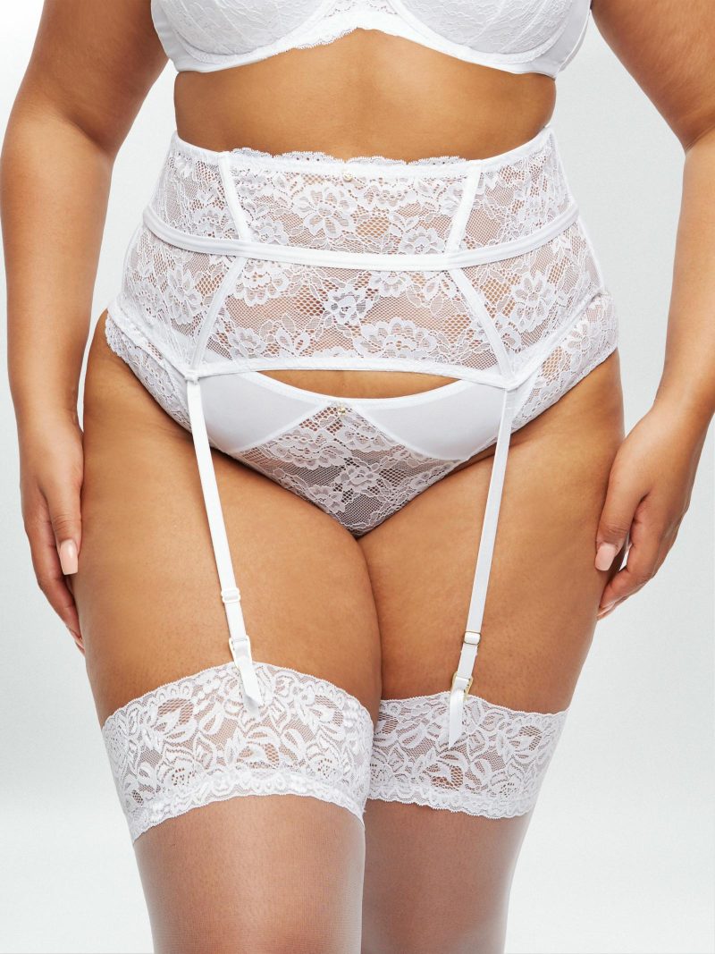 Sexy Lace Planet Waspie White | Everyday Lingerie Everyday Lingerie Everyday Lingerie