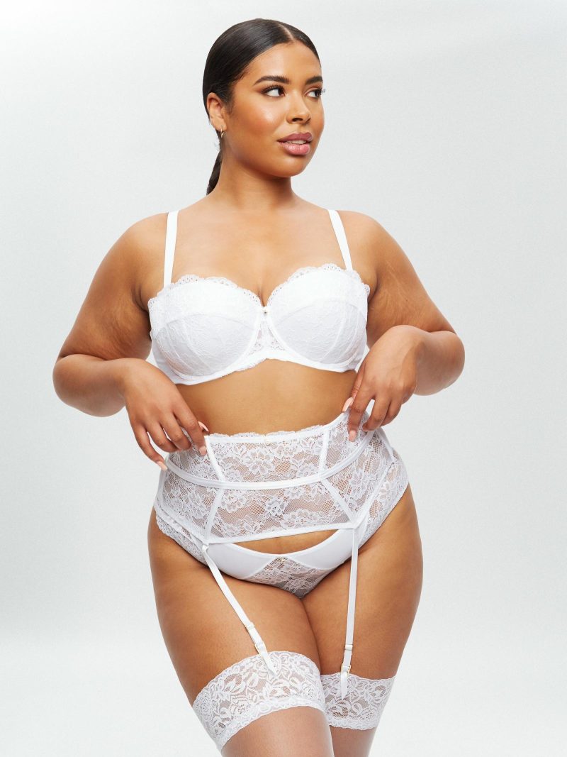 Sexy Lace Planet Waspie White | Everyday Lingerie Everyday Lingerie Everyday Lingerie