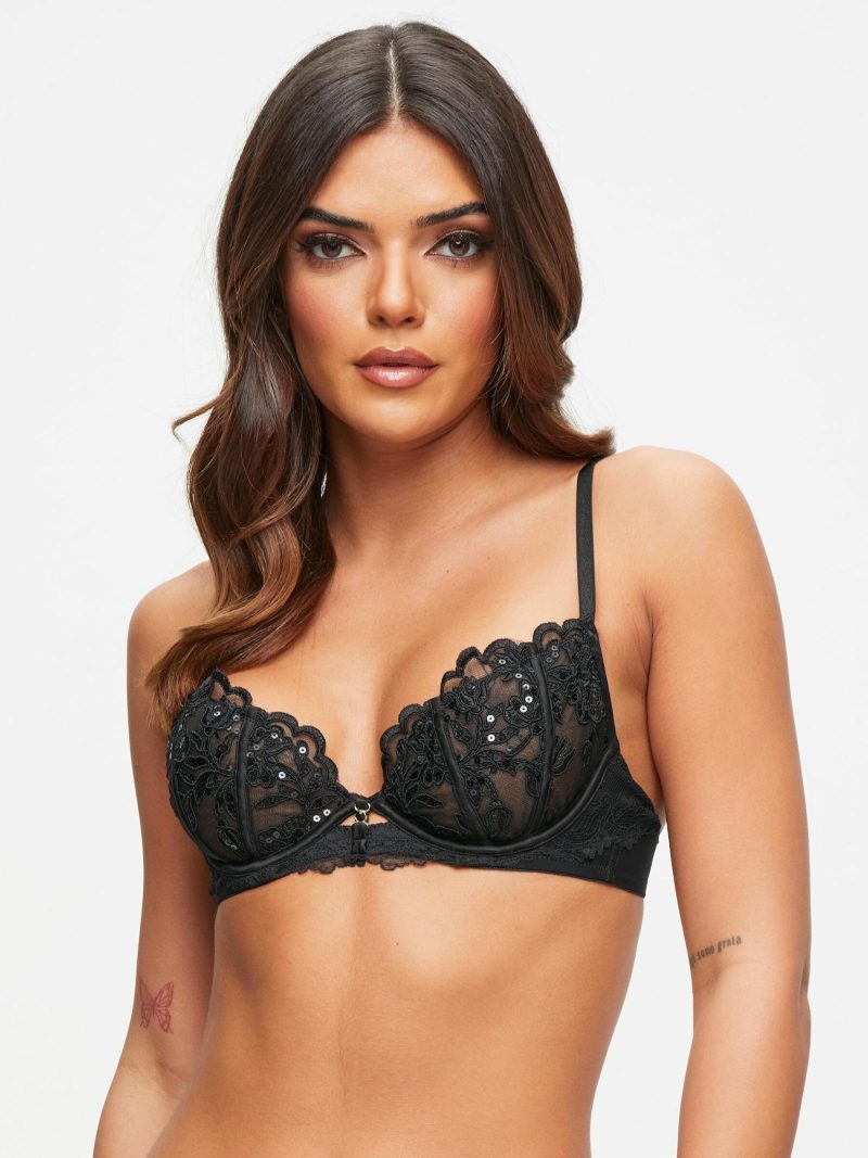 The Icon Non Padded Plunge Bra Black | Bras Bras Black