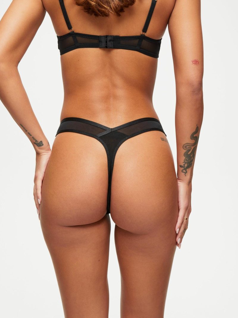 The Icon Thong Black | Knickers & Thongs Knickers & Thongs Black